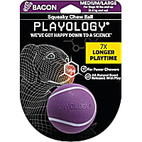 Playology Squeaky Bacon Scent Chew Ball Dog Toy