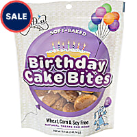The Lazy Dog Cookie Co. Birthday Cake Bites Vanilla with Confetti Sprinkles Soft-Baked Dog Treats