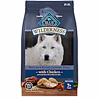 Blue Buffalo Wilderness High-Protein Chicken Recipe Natural Dry Food for Senior Dogs