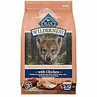Blue Buffalo Wilderness Chicken Natural High-Protein Dry Food for Large Breed Puppies