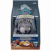 Blue Buffalo Wilderness Natural High-Protein Chicken Recipe Dry Food for Adult Dogs