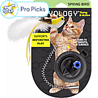 Playology Suction Cup Spring Bird Cat Toy