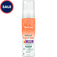 TropiClean Natural* Flea + Tick Waterless Shampoo for Cats