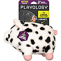 Playology Bacon Scented Pig Plush Oinking Dog Toy