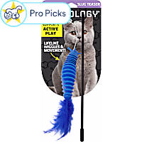 Playology Articulated Slug Cat Teaser Toy with Catnip