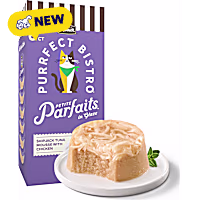 Merrick Purrfect Bistro Petite Parfaits Skipjack Tuna Mousse with Chicken in Glaze Gravy Wet Cat Treats