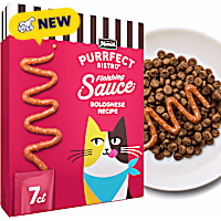 Merrick Purrfect Bistro Bolognese Recipe Sauce Wet Cat Treats, Delicious for Snacking or Cat Food Topper