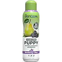 TropiClean Tearless Puppy Shampoo, 3x Long-Lasting Blackberry Pear Scent, Hypoallergenic Dog Shampoo