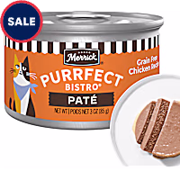 Merrick Purrfect Bistro Grain Free Premium High Protein Chicken Recipe Soft Canned Pate Adult Wet Cat Food