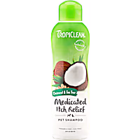TropiClean Oatmeal & Tea Tree Medicated Itch Relief Shampoo for Pets
