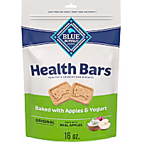 Blue Buffalo Health Bars Oven-Baked with Natural Ingredients Apples & Yogurt Crunchy Dog Biscuits