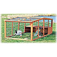 TRIXIE Natura Peaked Roof Outdoor Rabbit Run with Shelter
