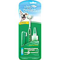 TropiClean Fresh Breath Plaque & Tartar Control Kit for Small & Medium Dogs