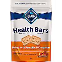 Blue Buffalo Health Bars Oven-Baked with Natural Ingredients, Pumpkin & Cinnamon, Crunchy Dog Biscuits