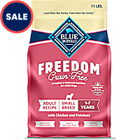 Blue Buffalo Freedom Supports High Energy Needs Chicken & Potatoes Grain-Free Small Breed Dry Dog Food