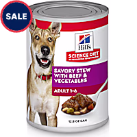 Hill's Science Diet Adult Savory Stew with Beef & Vegetables Canned Wet Dog Food