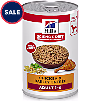 Hill's Science Diet Adult Chicken & Barley Entree Canned Wet Dog Food
