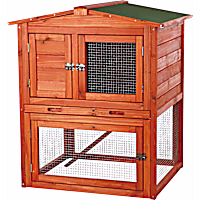 TRIXIE Natura Two Story Animal Hutch with Gabled Roof