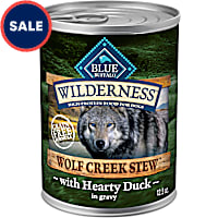 Blue Buffalo Wilderness Wolf Creek Stew Hearty Duck Stew in Gravy Wet Food for Dogs