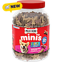 Milk-Bone Flavor Snacks Mini's Dog Biscuits, Flavored Crunchy Dog Treats