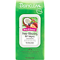 TropiClean Berry & Coconut Deep Cleaning Pet Wipes
