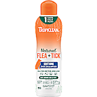 TropiClean Natural* Flea + Tick Soothing Shampoo for Dogs