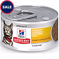 Hill's Science Diet Adult Urinary & Hairball Control Savory Chicken Entree Canned Wet Cat Food