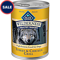 Blue Buffalo Wilderness Healthy Weight High-Protein & Grain-Free Turkey&Chicken Recipe Adult Wet Dog Food
