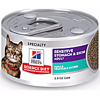 Hill's Science Diet Sensitive Stomach & Skin Tuna & Vegetable Entree Canned Wet Cat Food