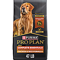 Purina Pro Plan Complete Essentials Shredded Blend Chicken and Rice Dry Dog Food Formula with Probiotics for Dogs