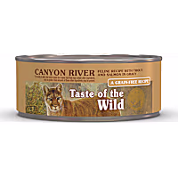Taste of the Wild Canyon River Feline Cat Food Recipe with Trout & Salmon in Gravy