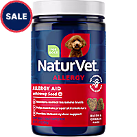 NaturVet Bacon and Chicken Flavor, Allergy Aid with Hemp Seed Supplement for Dogs