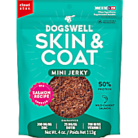 Dogswell Skin & Coat Mini Jerky Salmon Dog Treats