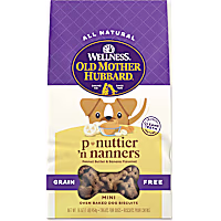 Wellness Old Mother Hubbard Classic P-Nuttier 'N Nanners Grain Free Mini Oven-Baked Biscuits Dog Treats
