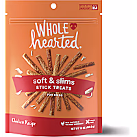 WholeHearted Grain Free Soft and Chewy Chicken Recipe Dog Stick Treats