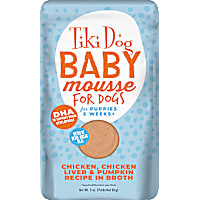 Tiki Dog Baby Mousse Wet Dog Food for Puppies, Chicken