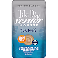 Tiki Dog Senior Mousse Chicken, Beef & Pumpkin Wet Dog Food