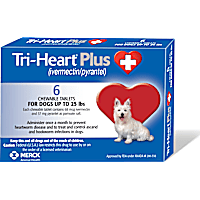 Tri-Heart Plus Chewable Tablets for Dogs 1 to 25 lbs.