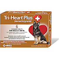 Tri-Heart Plus Chewable Tablets for Dogs 51 to 100 lbs.