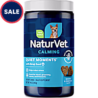 NaturVet Bacon and Chicken Flavor, Quiet Moments with Hemp Seed Calming Supplements for Dogs