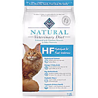 Blue Buffalo Natural Veterinary Diet HF Hydrolyzed Intolerance, Salmon, Dry Cat Food