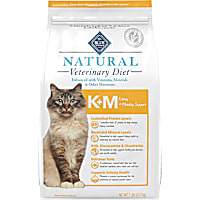 Blue Buffalo Natural Veterinary Diet K+M Kidney + Mobilty Support Formula Chicken Dry Cat Food