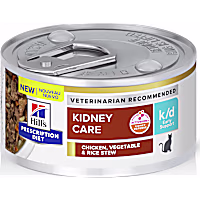 Hill's Prescription Diet k/d Kidney Care Early Support Chicken, Vegetable & Rice Stew Canned Cat Food