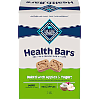 Blue Buffalo Mini Health Bars Oven-Baked with Natural Ingredients, Apples & Yogurt Crunchy Dog Biscuits