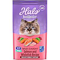 Halo Holistic Complete Digestive Health Indoor Grain Free Wild-caught Salmon & Whitefish Recipe Adult Dry Cat Food