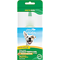 TropiClean Fresh Breath Peanut Butter Oral Care Clean Teeth Gel for Dogs