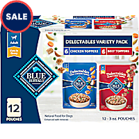 Blue Buffalo Delectables, Chicken & Beef, Natural Wet Dog Food Variety Pack