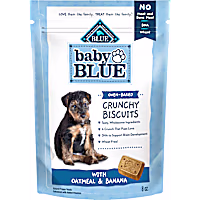 Blue Buffalo Baby BLUE Crunchy Biscuits, Oatmeal & Banana, Natural Dog Treats