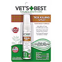 Vet's Best Tick Killing Spray Plant-Based Formula for Dogs and Puppies