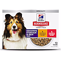Hill's Science Diet Adult Sensitive Stomach & Sensitive Skin Chicken & Salmon Canned Dog Food Variety Pack